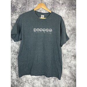 Gildan Blue Gray Vancouver Canada Tribal T Shirt Men's Large